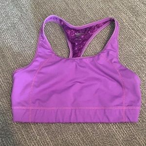 purple sports bra